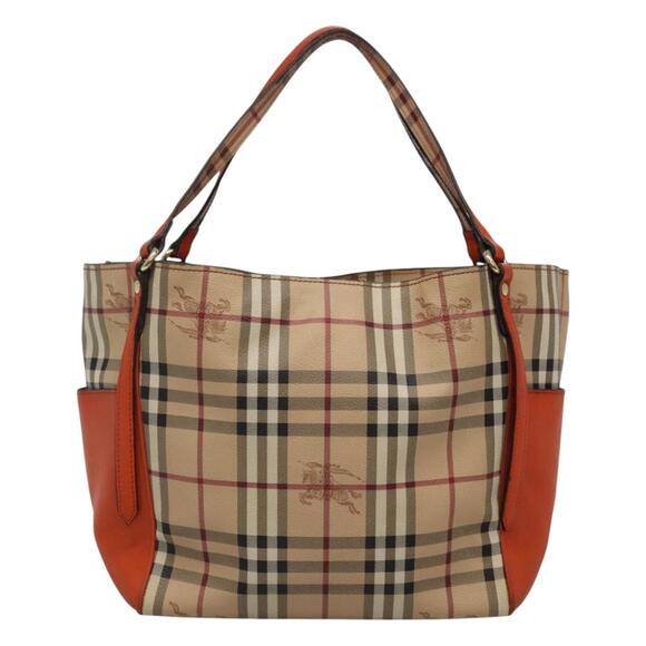 Burberry Nova Check Tote Bag Pvc Beige - Picture 2 of 16